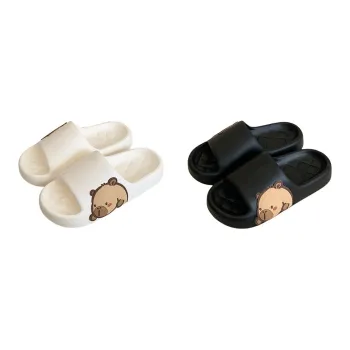 SHIGUDE Slippers Men's & Women's, Black