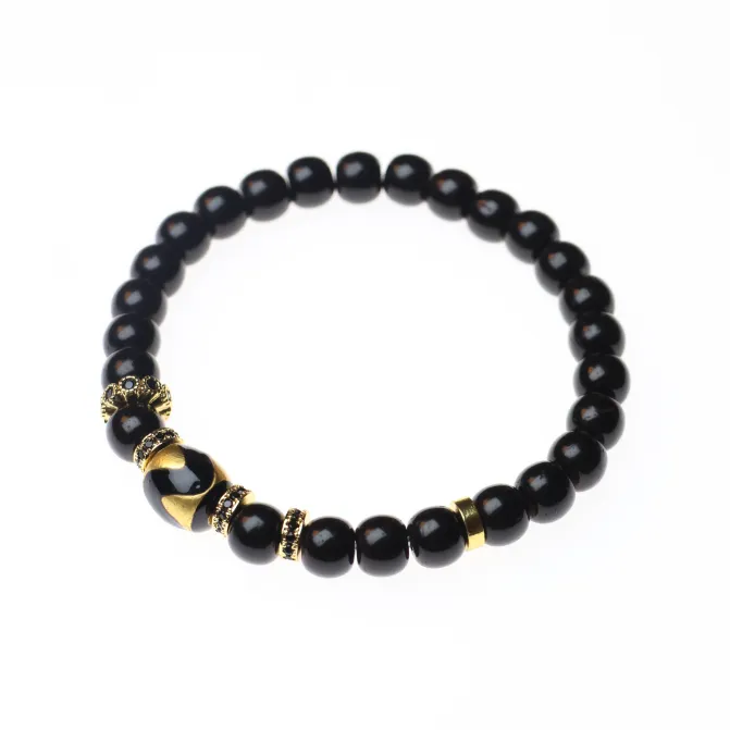 Bluish Reverie Coconut Shell Beads Bodhi Bracelets Unisex-2