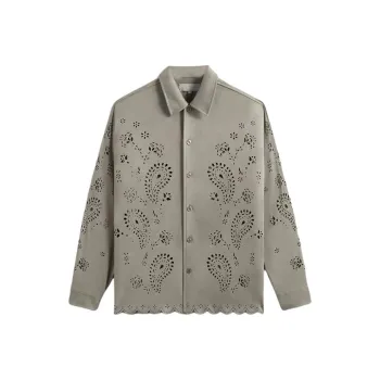 KITH Isaac Microsuede Long Sleeve Buttondown