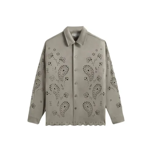 KITH Isaac Microsuede Long Sleeve Buttondown