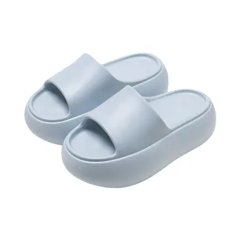 Lighthearted Summer Home Indoor Slip Resistant Odor Resistant Platform Height Increasing Slippers
