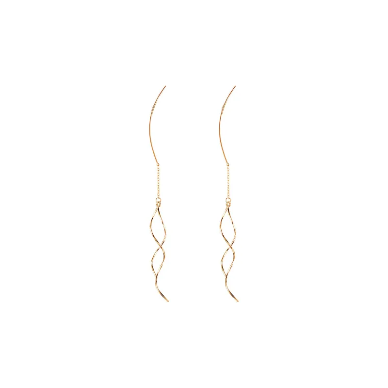 Beauty 925 Sterling Silver Drop Earrings Women's-6