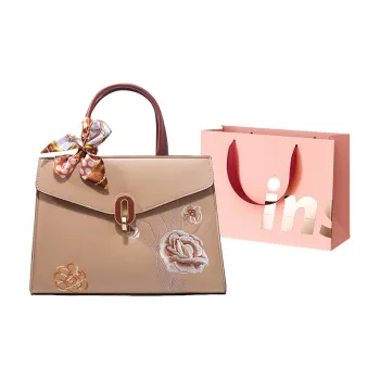 WHEELY BABY+ PU Handbag Regular Women's Apricot Carnation