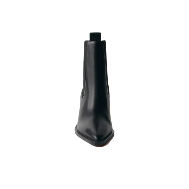 MANGO Chelsea Boots 8.5cm Women's Black-3