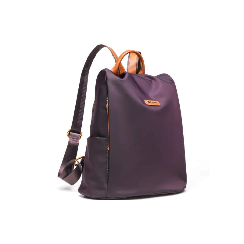 GELANNI Synthetic Leather With Cow Leather Backpack Regular Unisex Multicolor-12