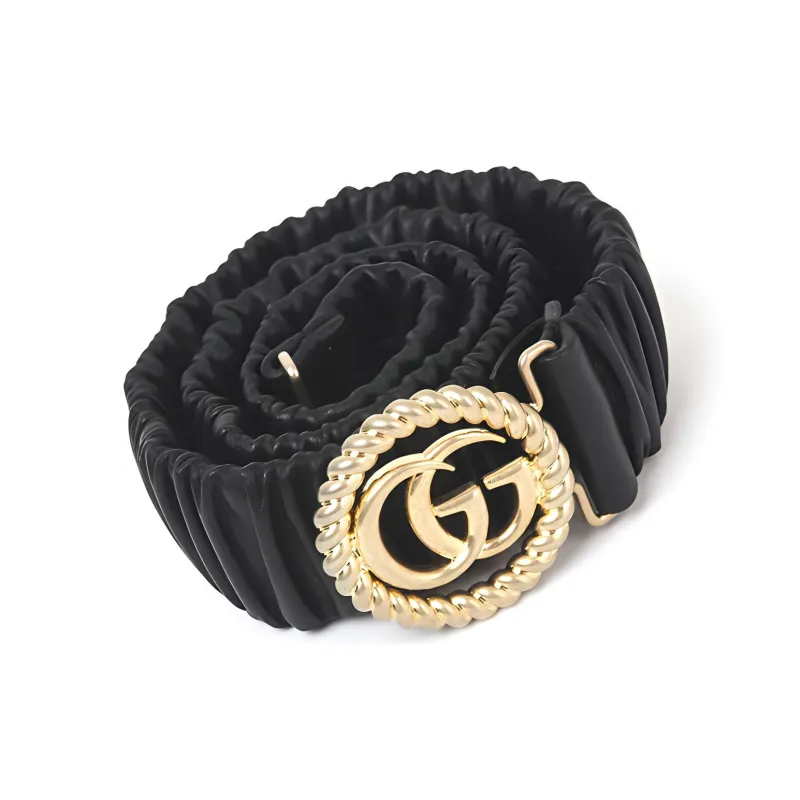 GUCCI Leather Belts Women's Black-2