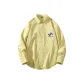 [Ice Silk Sun Protection]Linen Yellow (B Happy Shark Chest Logo)