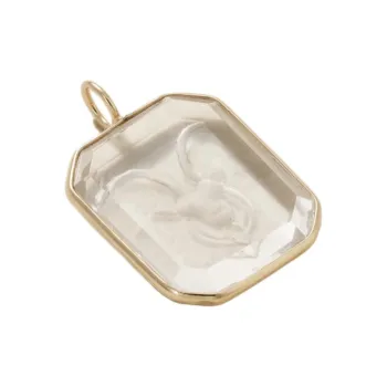 Loren Stewart Quartz, Crystal, Gold Plated Metal Charms / Pendants Unisex Transparent