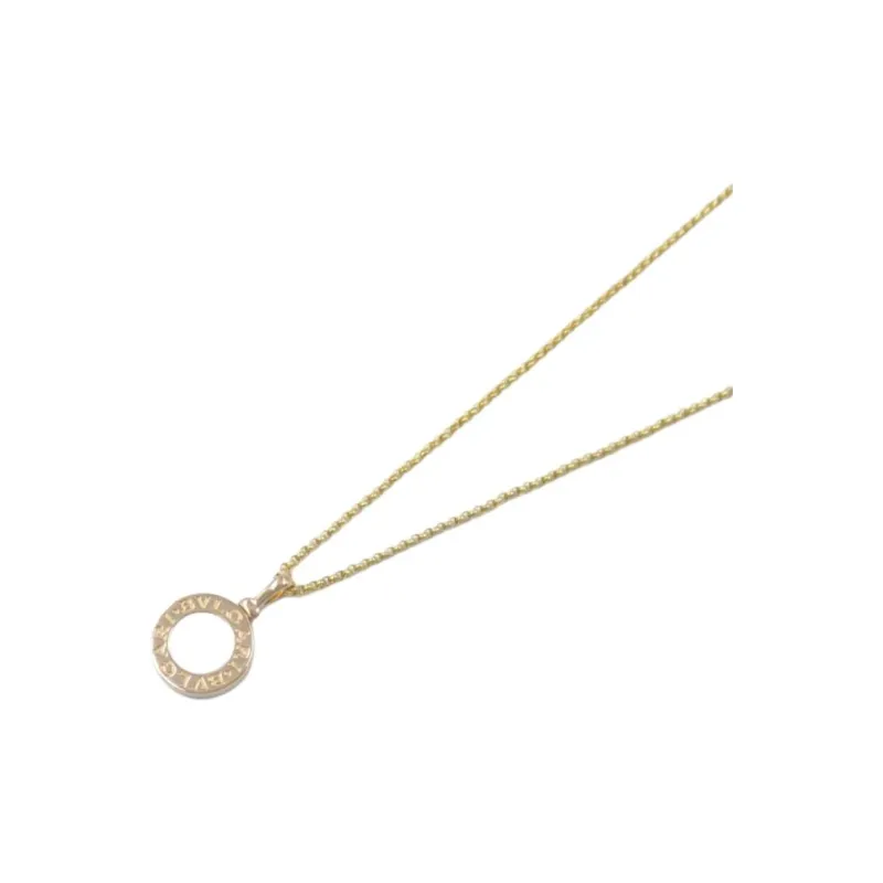 BVLGARI 2010s 18K Rose Gold Mother Of Pearl Necklace-3