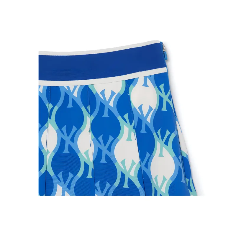 MLB New York Yankees Casual Short Skirts Women's Light Blue-2