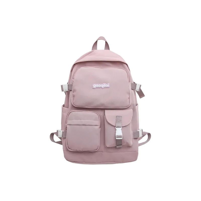 SEVENMOONS Nylon Backpack Unisex White/Black/Red/Purple-9