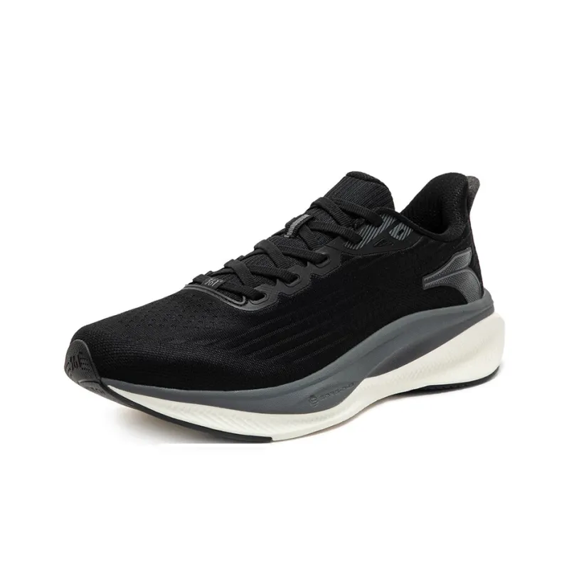 361° Magic Carpet Slip Resistant And Breathable Low Top Casual City Commute Running Shoes Men's Black-1