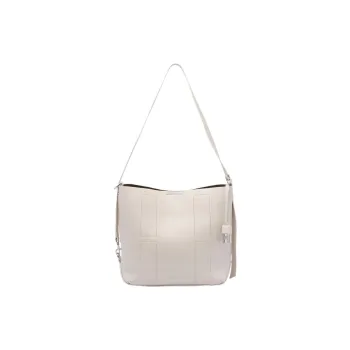 HOGAN Cow Leather Shoulder Bag Small Size Women's White