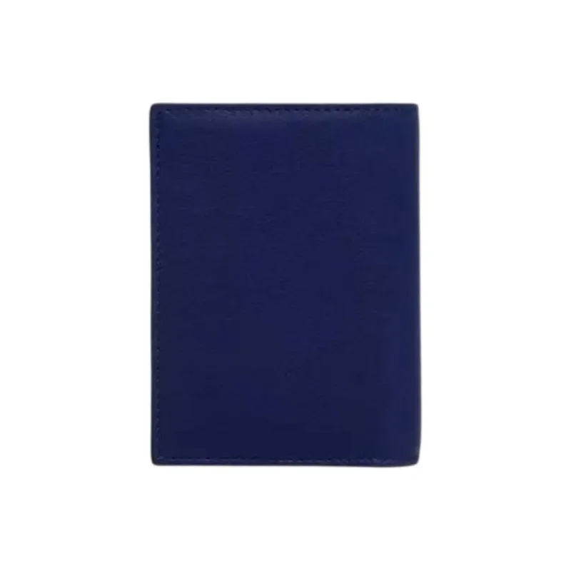 Valentino Vlogo Calfskin Wallet Men's Blue-1