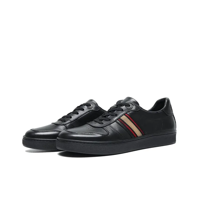 Bansley Low Top Skateboard Shoes Men's Black-1