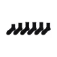 Wide Opening+Cuffed+Lace Trim Diamond Pattern+Twist+Cuffed Stripes+Stripes (6 Pack)