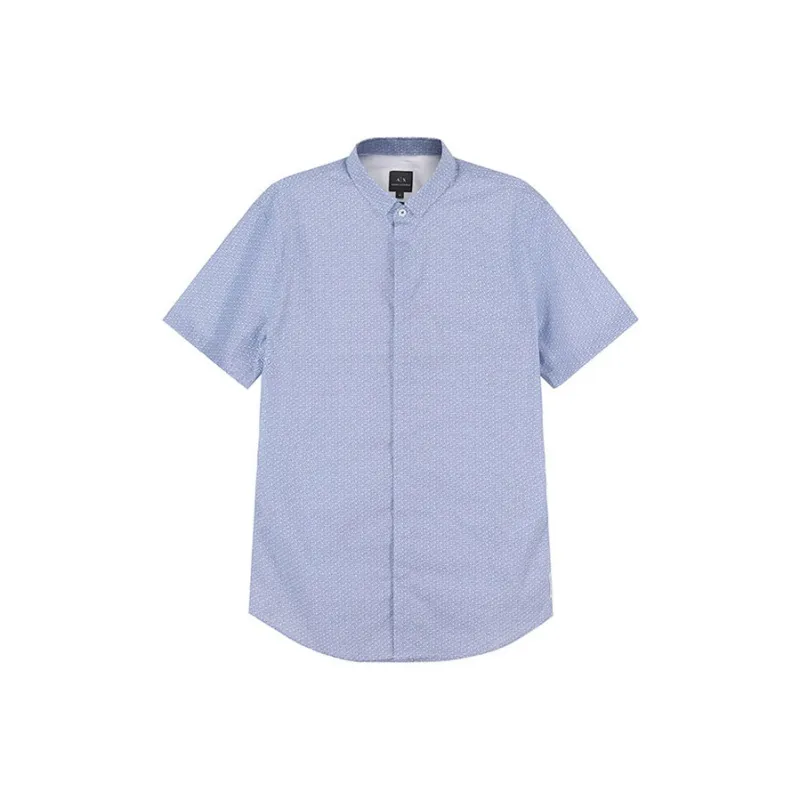 ARMANI EXCHANGE Shirts Men Blue-0