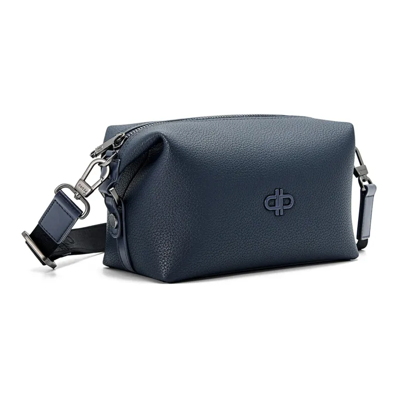 PEDRO Icon Series Synthetic Material Crossbody Bag, Shoulder Bag Small Size Men's Black/Dark Blue-7