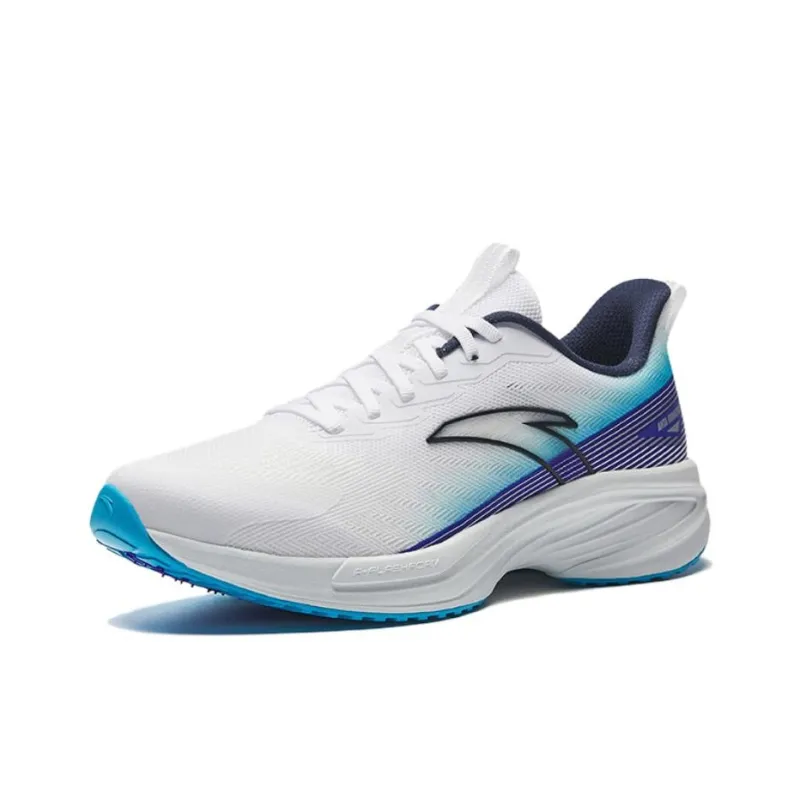CHAOJIANTA Anti Slip Wear Resistant Low Top Casual Running Shoes Men's White Blue-1