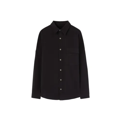 PALM ANGELS Logo Printed Curved Hem Shirt