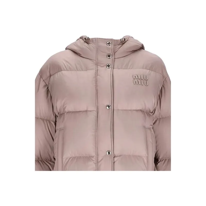 MIU MIU Hooded Down Jacket-4