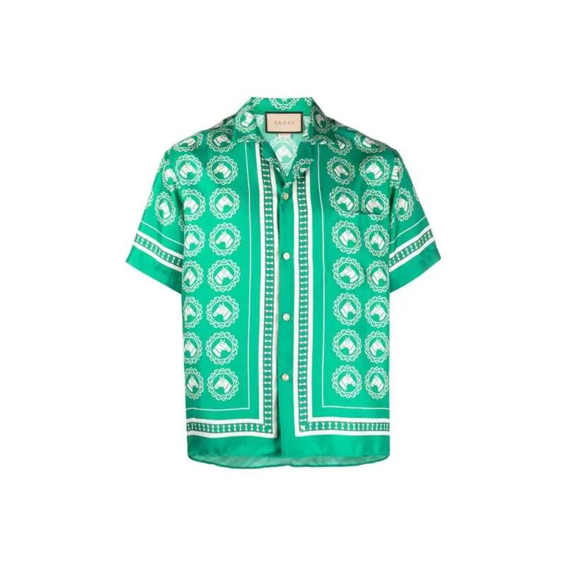 GUCCI Aloha Bowling Shirt-0