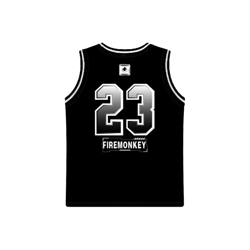 FireMonkey Basketball Jersey Unisex Night Black-1