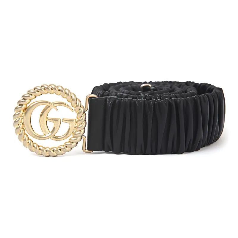 GUCCI Leather Belts Women's Black-4