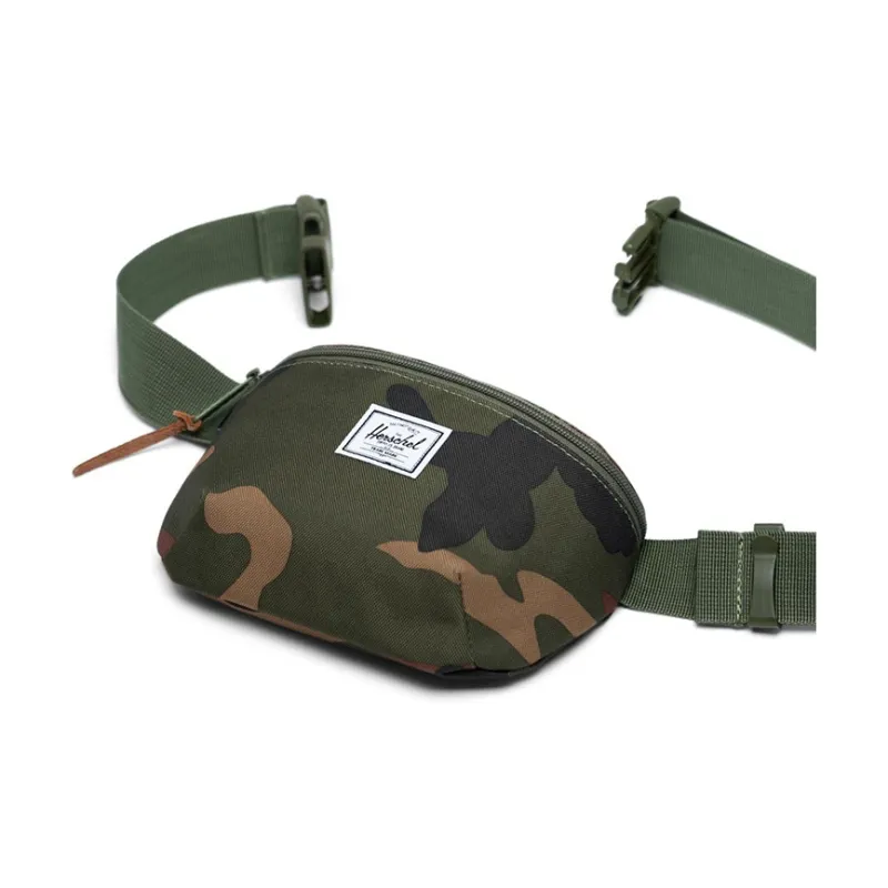 Herschel Polyester Cell Phone Pouch Sling Bag Fanny Pack Regular Unisex Classic Forest Green Camouflage-4
