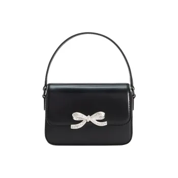 Self portrait Bow Embellished Micro Baguette Bag