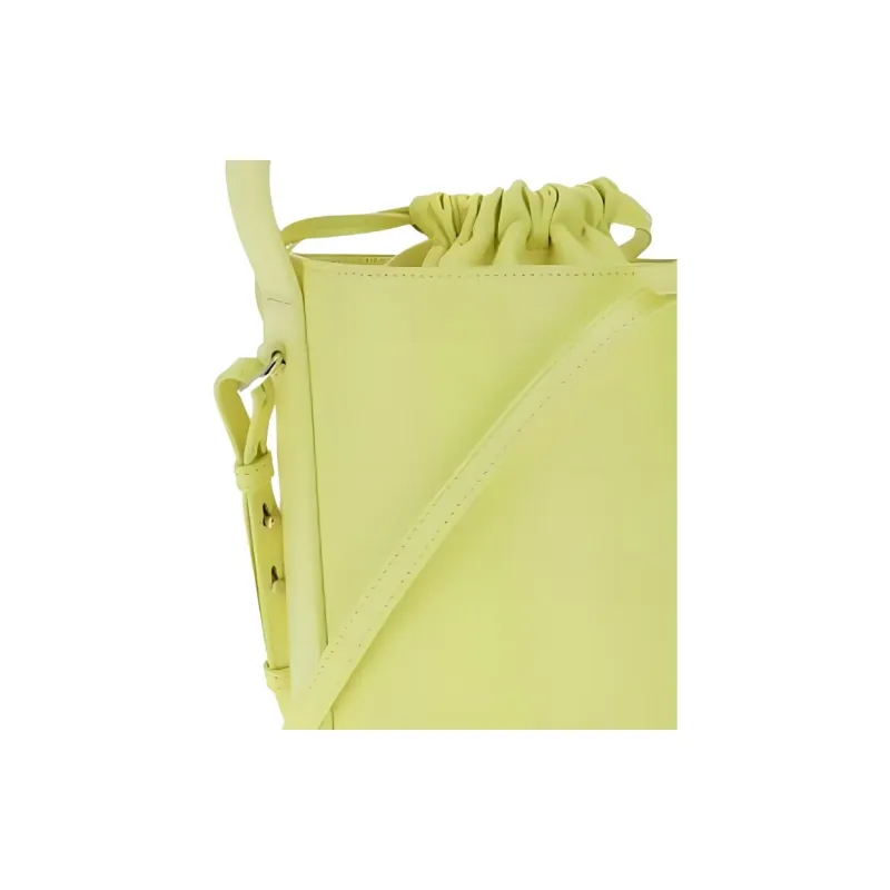 Chloe Leather Bucket Bag, Crossbody, One Shoulder Handbag Women's Green-3