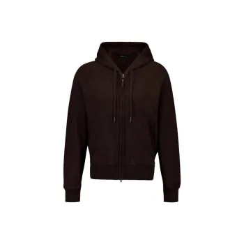 TOM FORD Drawstring Zip Up Hoodie