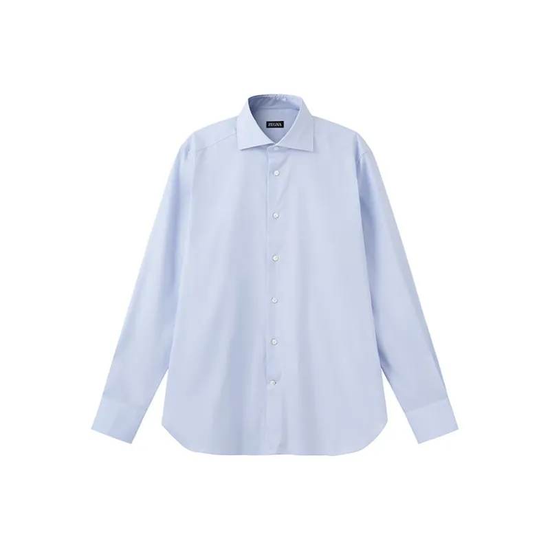 Zegna SS24 Shirt Men's Sky Blue-0