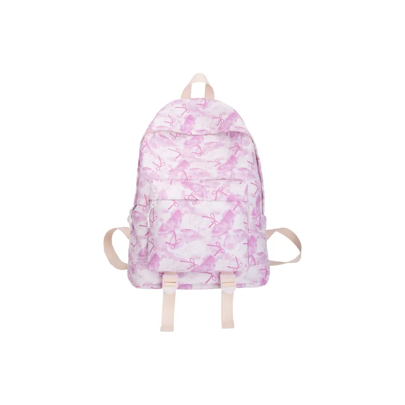 BUBM Nylon Backpack Regular Women's Pink/Red/Purple/Blue/Black-11