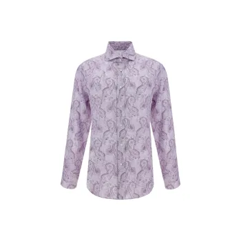 Brunello Cucinelli Paisley Printed Long Sleeved Shirt