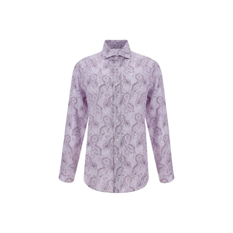 Brunello Cucinelli Paisley Printed Long Sleeved Shirt-0