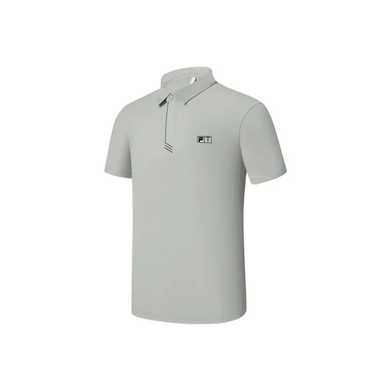 FILA Golf Series SS25 Polo Shirt Men's Dome Gray GY-0