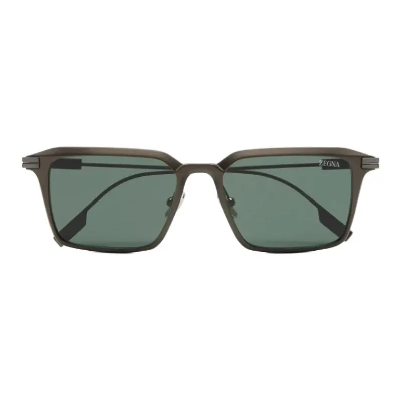 Ermenegildo Zegna Rectangular Frame Sunglasses-1