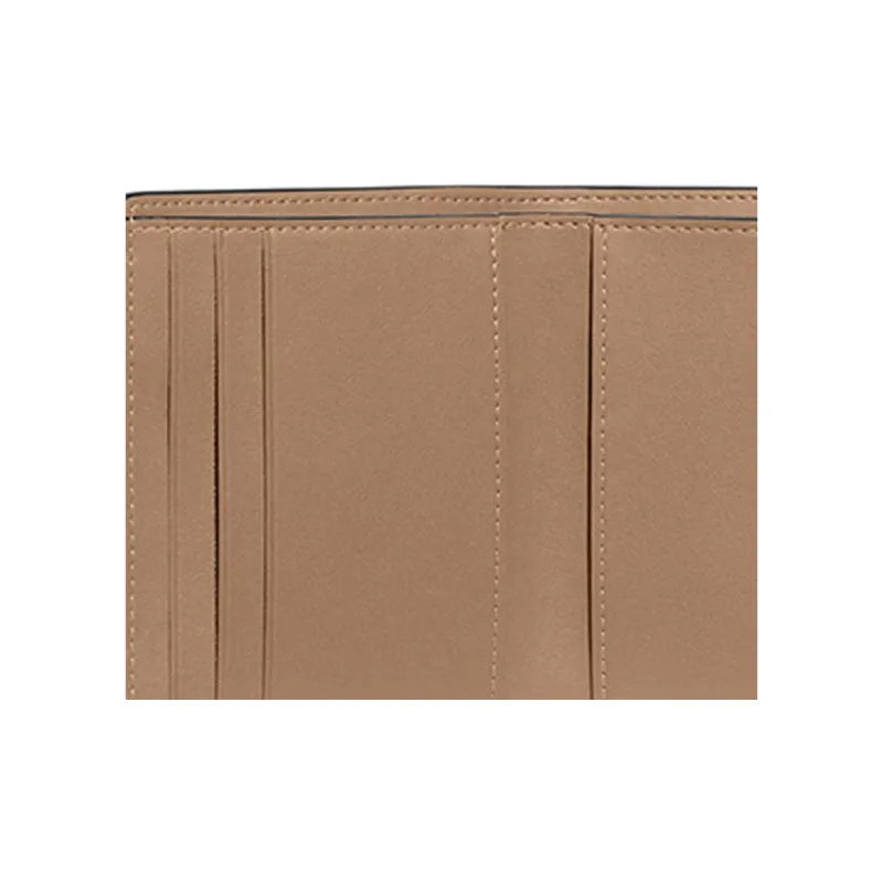COACH Wyn Polished Grained Leather Card Holder Wallet Small Size Women's Nude-2