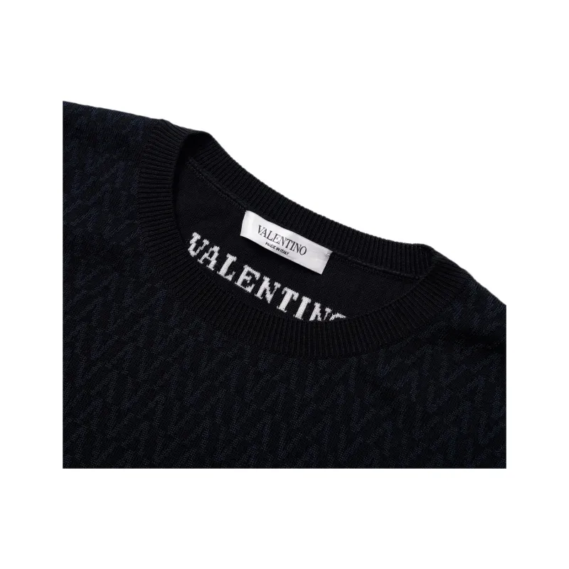 Valentino Sweaters Men Blue Black-6