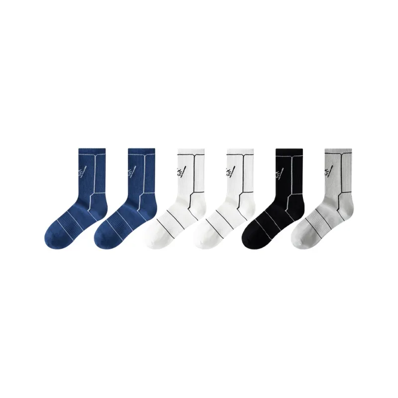 Cotton Gene Mid Calf Socks Men's Combo Set-38