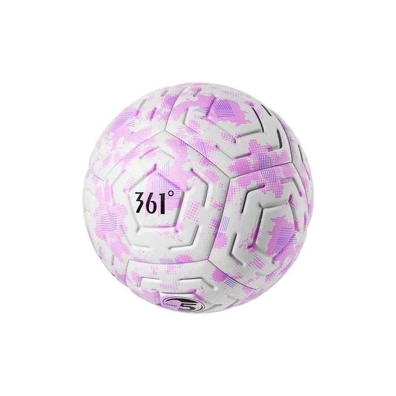 361° Size 4 5 Size Soccer PVC Machine Stitched Soccer Ball Unisex Pink-1