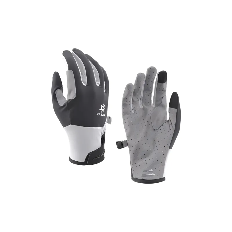 KAILAS Polyamide, Elastane Gloves Women's Gray/Black-1
