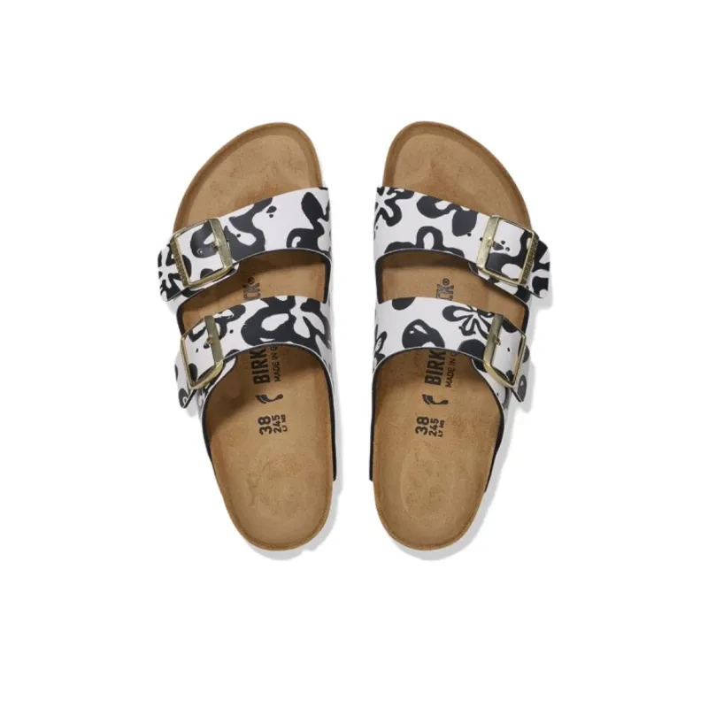 Birkenstock EVA Abrasion Resistant Slide Slippers Women's Black White-2