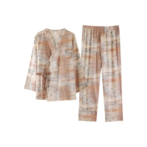 ZumashL Pajama Set Women's Tea Brown