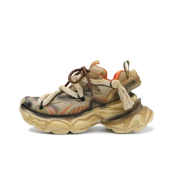 X·LUN Cushioning, Slip Resistant, And Breathable Low Top Chunky Sneakers Unisex Desert