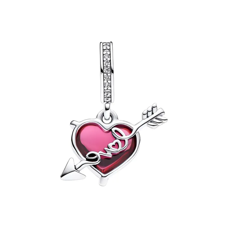 Pandora Glass Pendants Women's Red-1