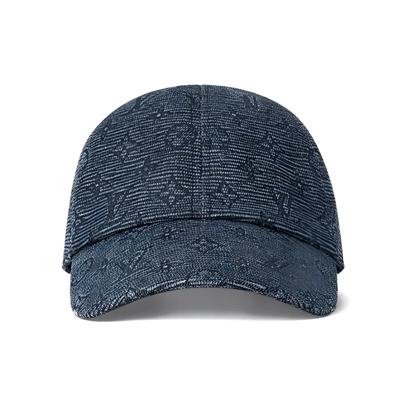 LOUIS VUITTON Cotton Elastane Fiber Baseball Caps Unisex Blue-1