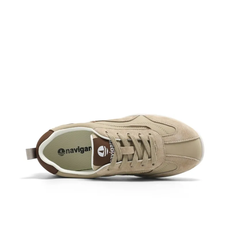 NAVIGARE Small Sailboats Lightweight Low Top Casual Shoes Women's Apricot Brown-3