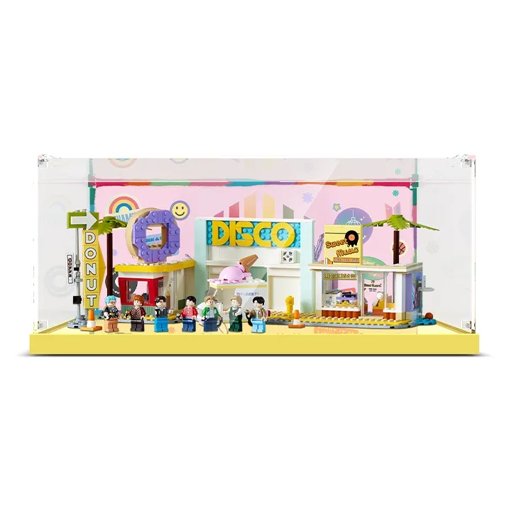 LIGHT YOUR BRICKS Compatibility Building Block 21339BTS BTS Display Case Model Accessories-0